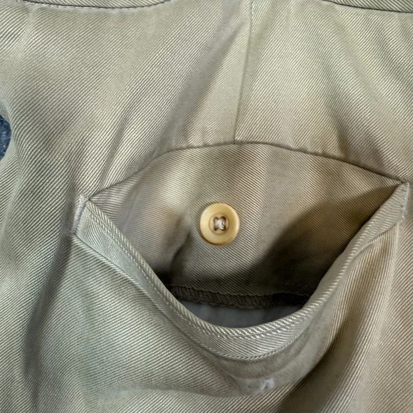 Tommy Bahama Chino Pants Mens 38x30 100% Silk Khaki Relaxed Pleated Old Money - Picture 8 of 13